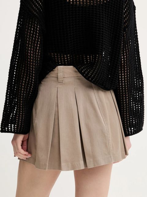 Dickies spódnica kolor beżowy mini rozkloszowana DK0A4Z870DS1