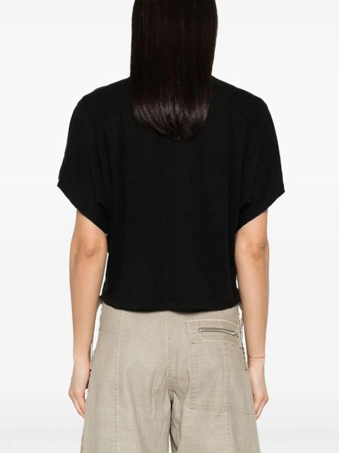 MARANT ÉTOILE Kyanza linen T-shirt - Black