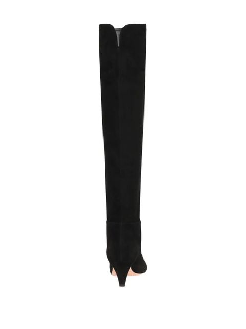 Gianvito Rossi knee-high pointed-toe boots - Black