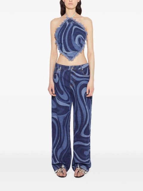 PUCCI denim halterneck top - Blue - zdjęcie produktu nr 2