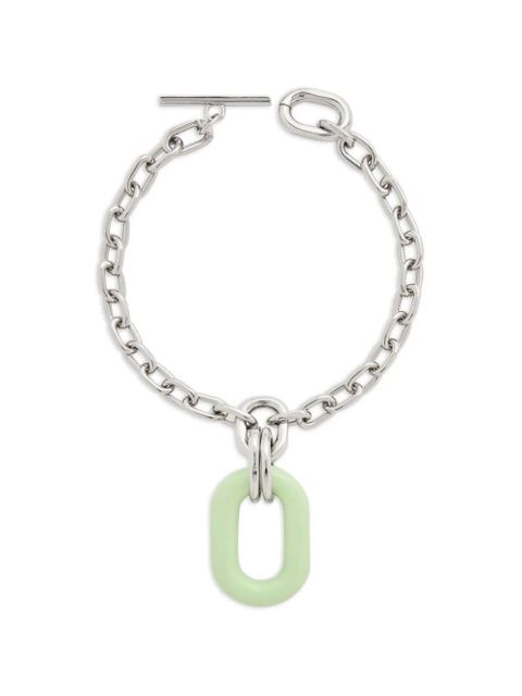 Rabanne oversized-pendant necklace - Silver