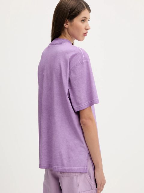 Karl Lagerfeld Jeans t-shirt bawełniany damski kolor fioletowy A3W17052