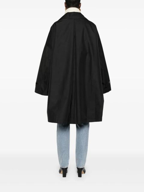 TOTEME drop-shoulder trench coat - Black