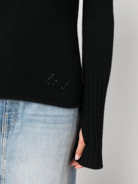 Zadig&Voltaire roll-neck cashmere jumper - Black