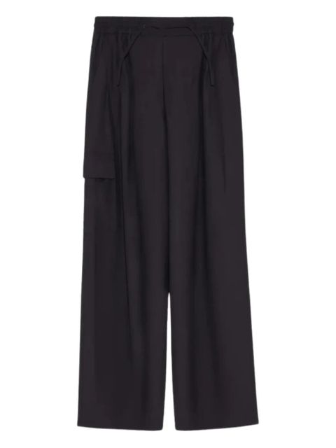 Yves Salomon cargo drawstring trousers - Black - zdjęcie produktu nr 1