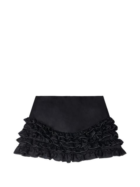 SANDRO ruffled-detail shorts - Black - zdjęcie produktu nr 1