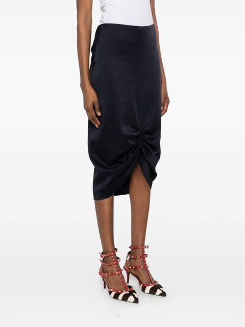 Valentino Garavani ruched skirt - Blue