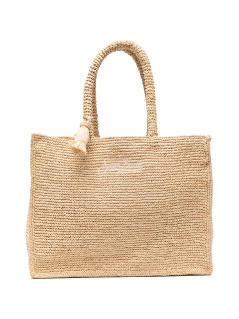 MC2 Saint Barth Vanity logo-embroidered tote-bag - Neutrals - zdjęcie produktu nr 1