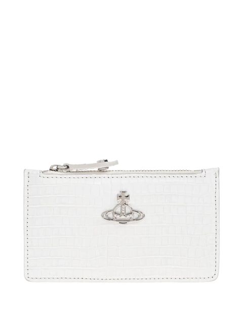 Vivienne Westwood Orb-embellished card holder - White - zdjęcie produktu nr 1