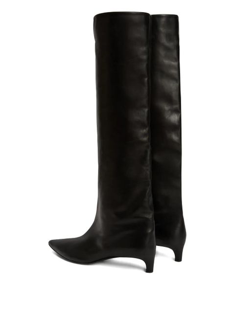 Jil Sander 35mm knee-high boots - Black