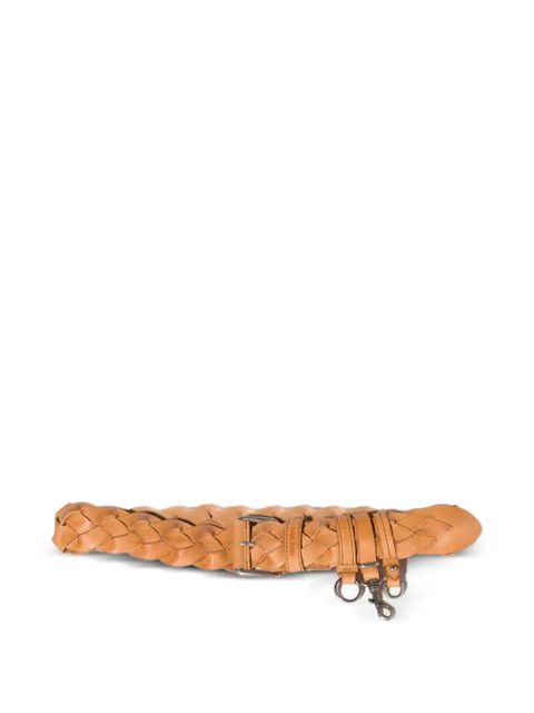 Miu Miu braided leather belt - Brown - zdjęcie produktu nr 1