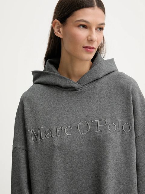 Marc O'Polo sukienka bawełniana kolor szary mini oversize 600407359001