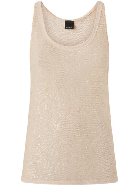 PINKO sequinned tank top - Neutrals - zdjęcie produktu nr 1