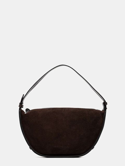 Marc O'Polo torebka zamszowa kolor brązowy 5000009153 - zdjęcie produktu nr 1