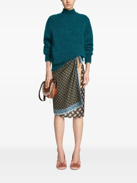 DRIES VAN NOTEN roll-neck sweater - Blue