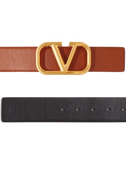 Valentino Garavani 40mm VLogo Signature reversible belt - Brown