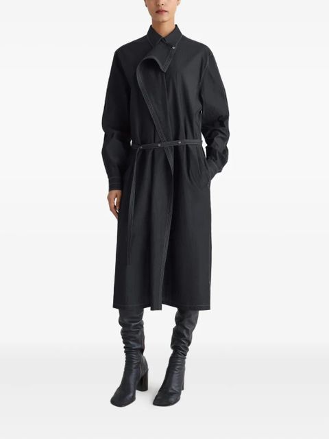 LEMAIRE asymmetrical-panel shirt dress - Grey