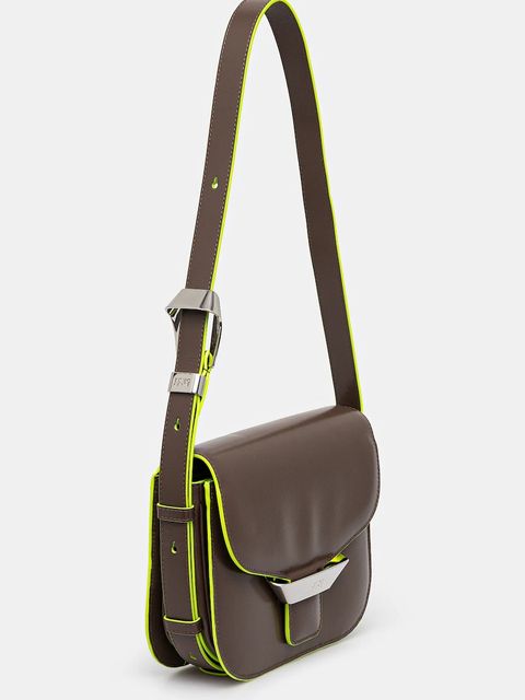 Kenzo torebka skórzana kolor brązowy FF52SA318L3B.10