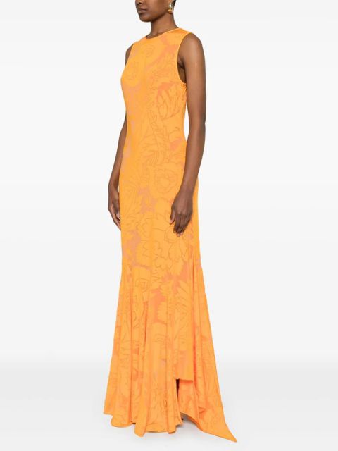 ETRO jacquard maxi dress - Orange