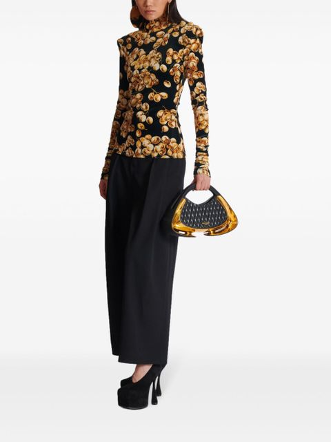 Balmain pleated grain de poudre trousers - Black