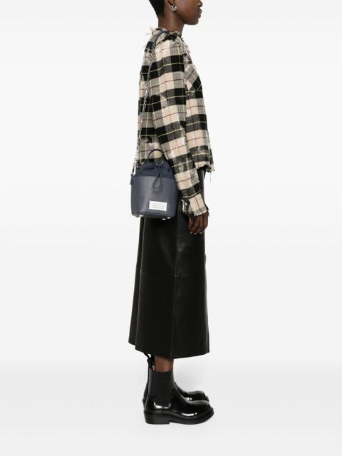 Maison Margiela 5AC logo-patch bucket bag - Blue