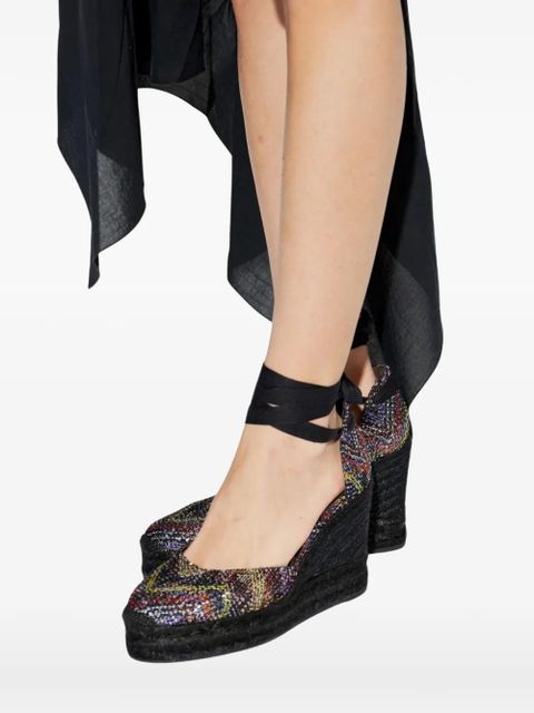 Missoni Caperdoni sequin-embellished espadrilles - Black
