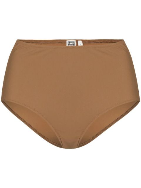 TOTEME high-rise bikini bottoms - Brown