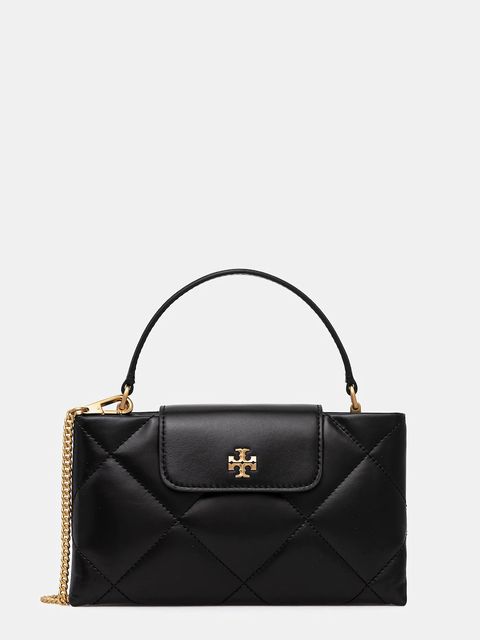 Tory Burch torebka skórzana Kira Diamond kolor czarny 174999-001 - zdjęcie produktu nr 1