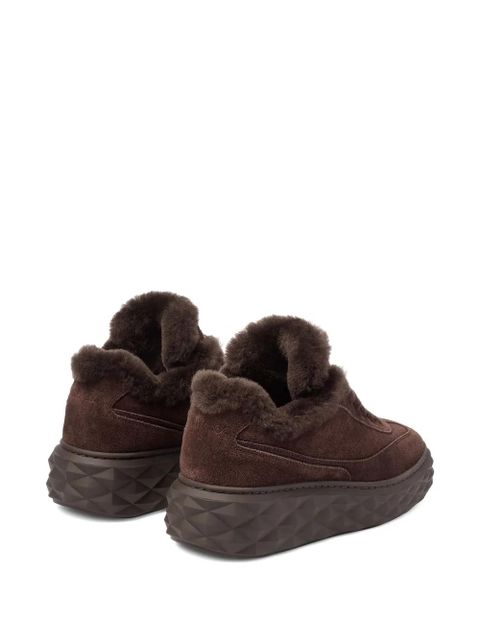 Jimmy Choo Diamond Maxi Retro F suede sneakers - Brown