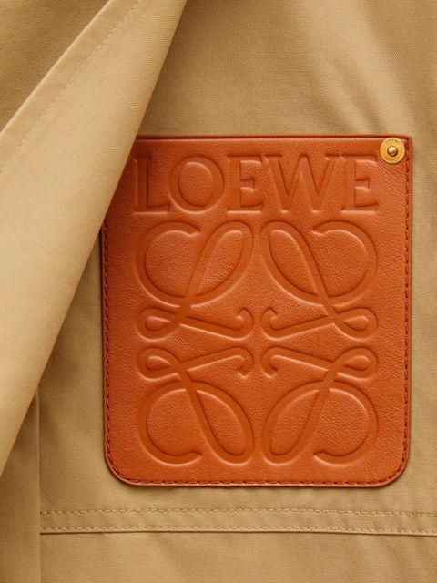 LOEWE hooded parka coat - Neutrals