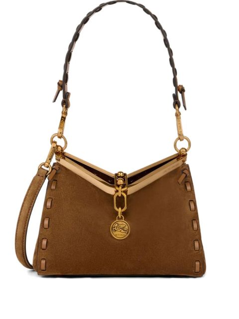 ETRO small Vela suede shoulder bag - Brown - zdjęcie produktu nr 1