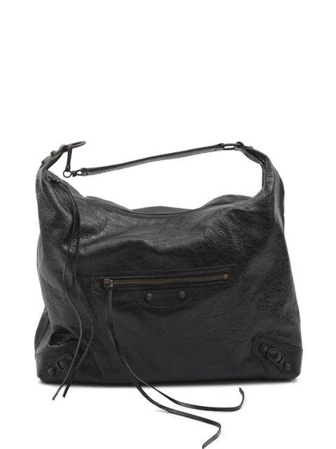 Balenciaga Le City Hobo medium arena zip leather tote bag - Black - zdjęcie produktu nr 1