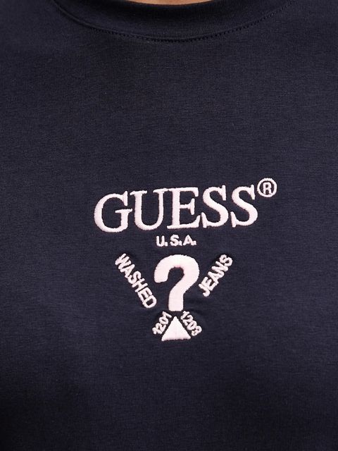 Guess t-shirt COLETTE damski kolor granatowy V4YI21 KCDH1