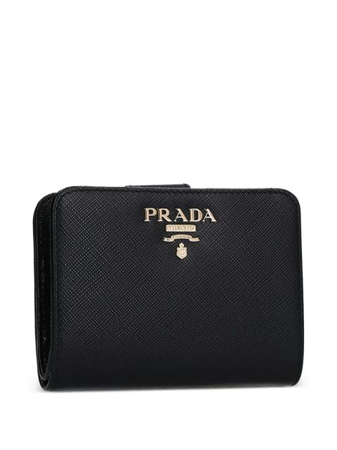 Prada logo-lettering wallet - Black
