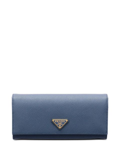 Prada large Saffiano leather wallet - Blue - zdjęcie produktu nr 1