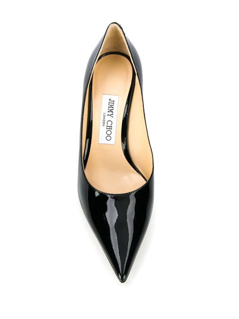 Jimmy Choo logo plaque pumps - Black