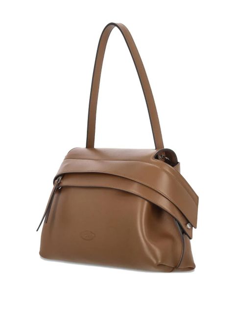 Tod's Wave leather shoulder bag - Brown
