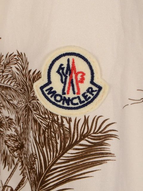 Moncler drawstring floral midi dress - Neutrals