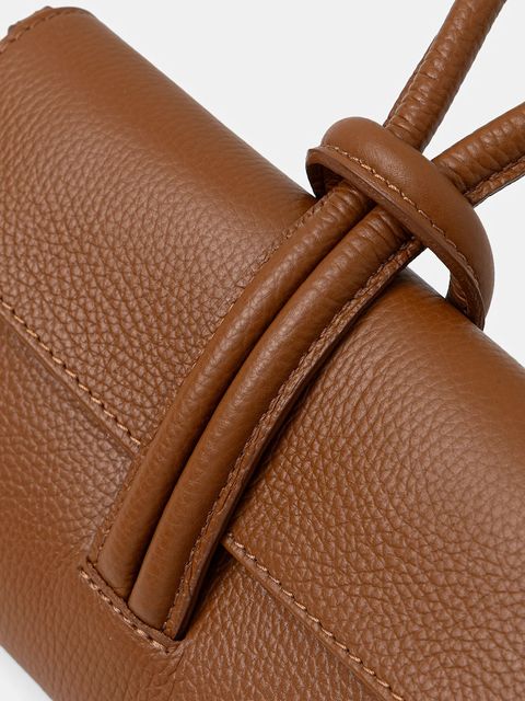 Answear.LAB kopertówka skórzana kolor brązowy