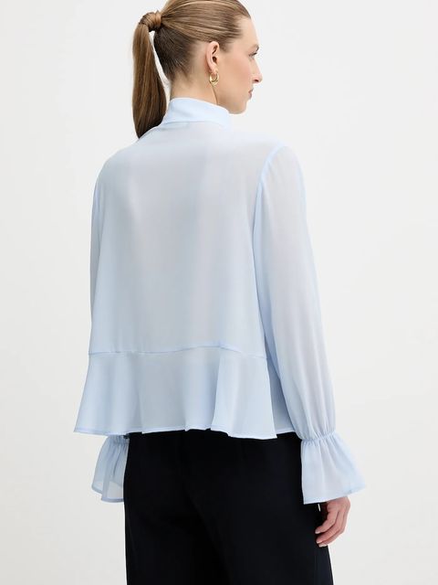 OUI bluzka damska kolor niebieski gładka 96068 - zdjęcie produktu nr 2