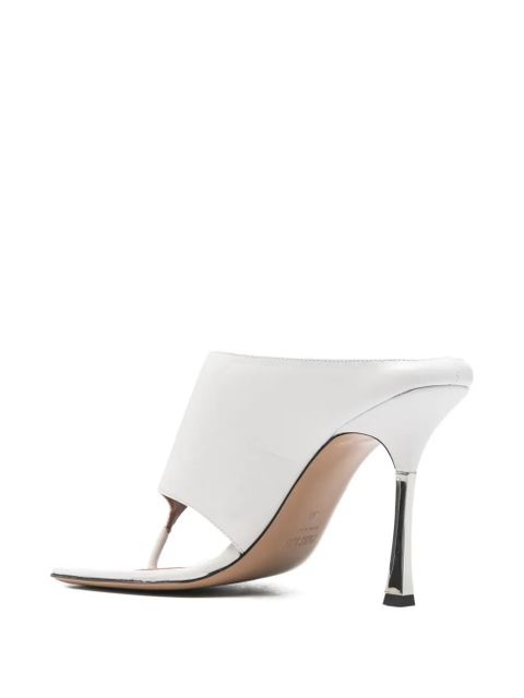 Paris Texas Lorena thong heel sandals - White