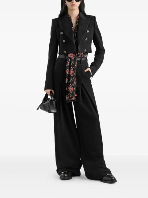 Dolce & Gabbana floral tie-neck blouse - Black - zdjęcie produktu nr 2