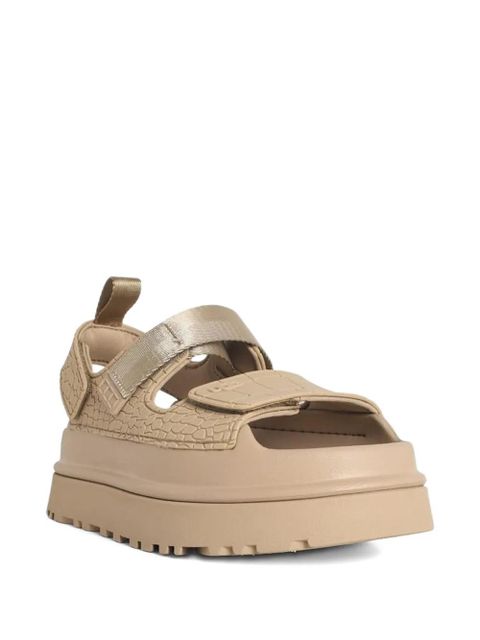 UGG Goldenglow embossed leather sandals - Neutrals - zdjęcie produktu nr 2