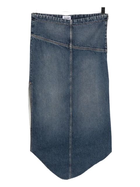 Jean Paul Gaultier zipped denim skirt - Blue