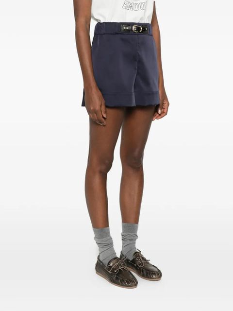 Maje satin shorts - Blue