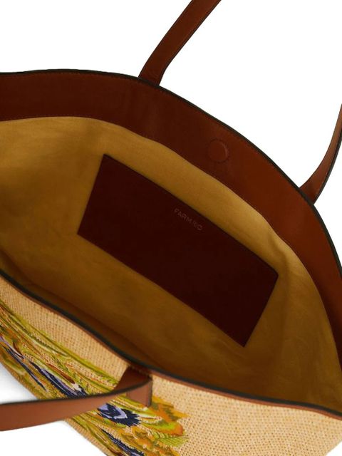 FARM Rio large raffia tote bag - Neutrals