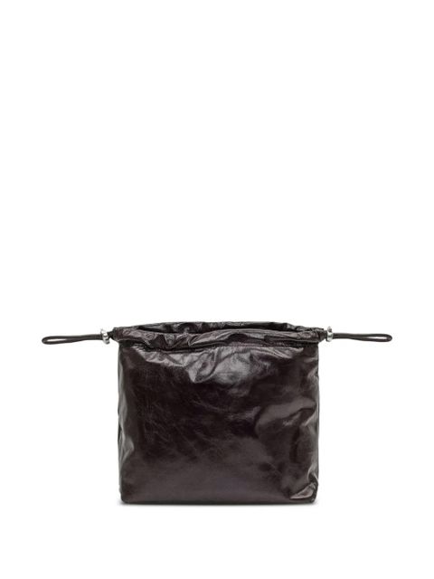 Diesel Scrunch-D bucket bag - Black