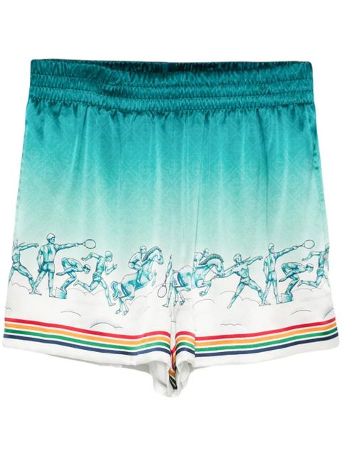Casablanca La Deesse Du Stade shorts - Blue - zdjęcie produktu nr 1