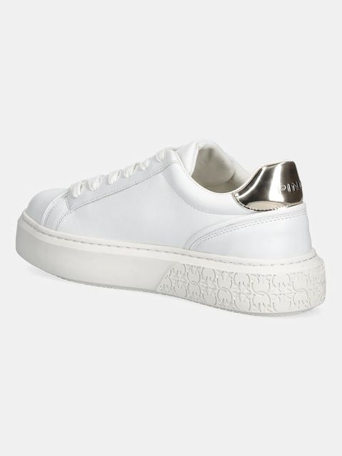 Pinko sneakersy skórzane Yoko 06 damskie kolor biały SS0041P087Z1B