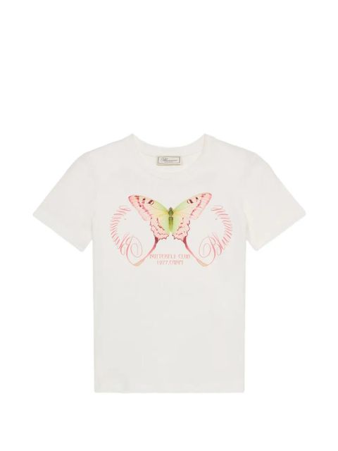 Blumarine butterfly-print T-shirt - White - zdjęcie produktu nr 1